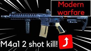THE MOST BROKEN 2 SHOT M4A1 CLASS SETUP IN MODERN WARFARE! (COD MODERN WARFARE GAMEPLAY)