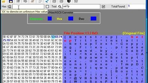 Progwhiz Hex Editor Wild Card Search Advanced