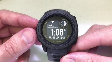 Garmin Instinct - Manually Sync Time with GPS