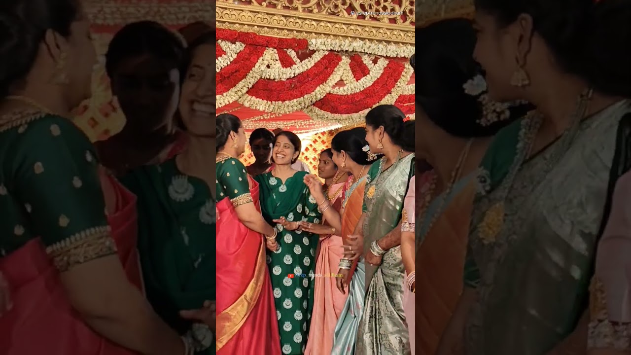 YS Bharathi Garu 💐 with Jagan Anna’s Grace ✨ | Simplicity & Elegance Combined 💙 | 