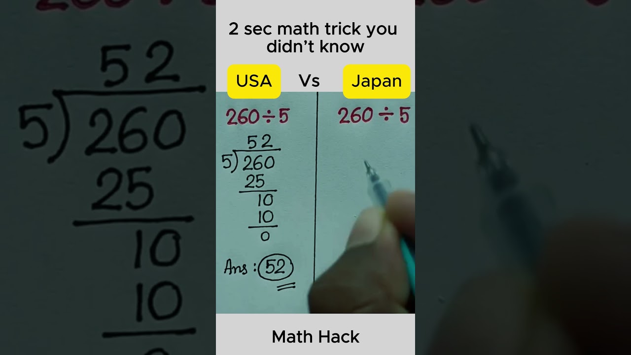 USA Vs Japan  #maths #mathstricks #knowledge #mathematics #mathsteacher #education #mathskills
