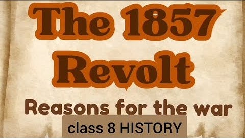 Revolt of 1857 | CBSE Class 8 History | History project | East India Company | India & British Army