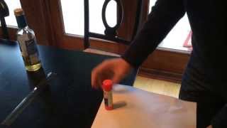 Glue Stick And Bottle With Paper Newton First Law