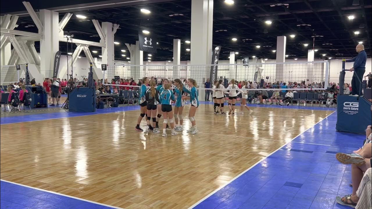 Cloverleaf Invitational Tidal Wave 14 vs Palm Beach Juniors 14 Set 1