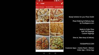 Ready Pizza Delivery Mobile App Demo by Foodappsco.com screenshot 1