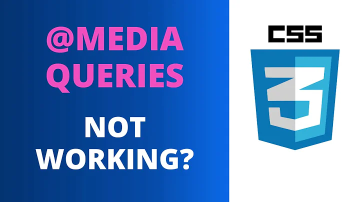 5 Reasons Why Your CSS Media Queries Are NOT Working (Meta Viewport Tag, Landscape, and More)
