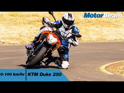 KTM Duke 250 - 0-100 km/hr & Top Speed | MotorBeam