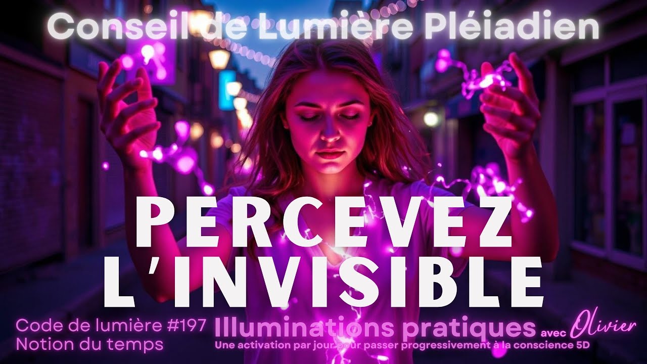 Percevez l'invisible I Langage de lumière, messages I Conseil de Lumière Pléiadien