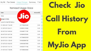 How To Get incoming and outgoing Call details in Myjio App - Check Your Jio Sim Call History screenshot 4