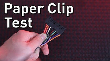 Power Supply Paperclip Test | Diagnose a computer that won