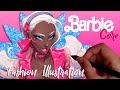 ✿ BARBIE FASHION // Character Illustration Full Art Process Walkthrough - Barbie-core Sweet ~