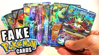 OPENING FAKE POKEMON CARDS BOOSTER BOX! - POKEMON PACKS!