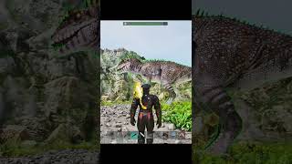 Карха прокнул на +18 очков урона Кархародонтозавр простое приручение #arksurvivalascended #shorts