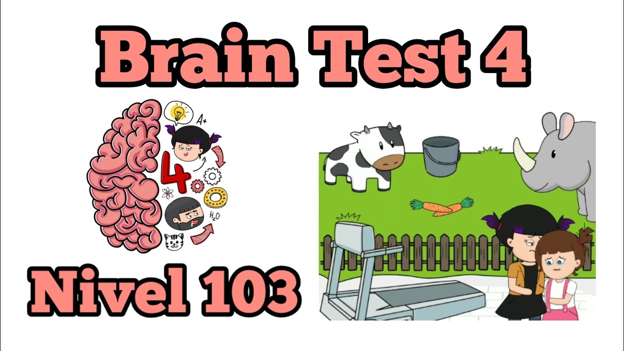 Brain Test 4: Tricky Friends - Solución Nivel 103: Tiki Quiere Un Unicornio. Solution