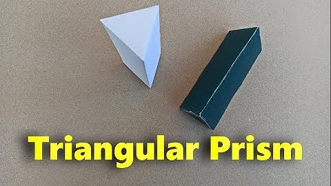 How to make a Triangular Prism out of paper or cardboard (easy way just download template)