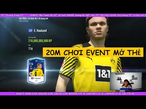 Đầu tư 20m chơi event mở thẻ các event và cái kết