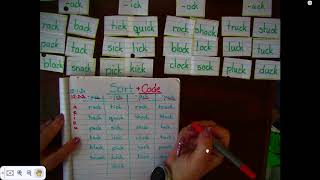 CCS Word Sort 41, Word Families, Coding, Day 4