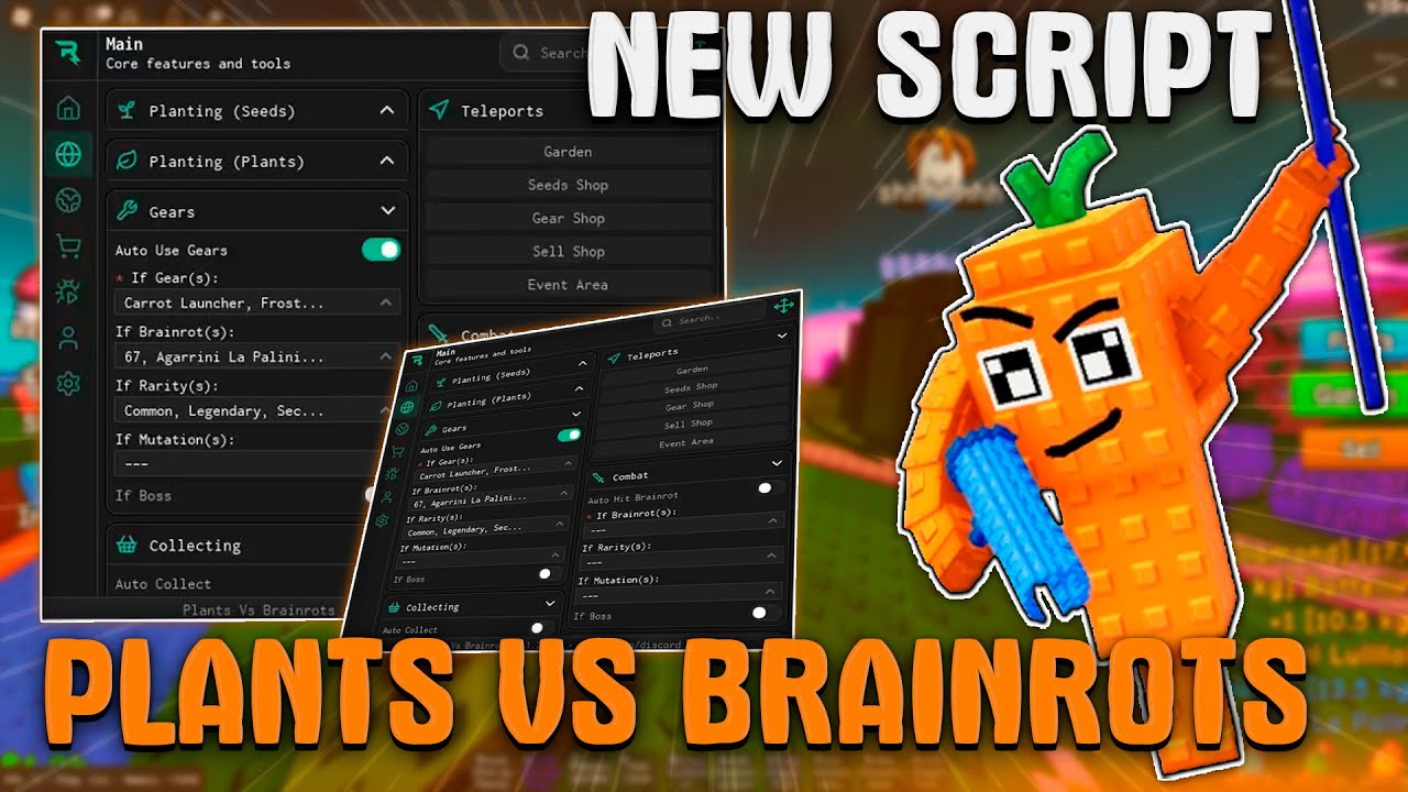 BEST SCRIPT PLANTS VS BRAINROTS | AUTO DAILY | AUTO HIT AND MORE - YouTube