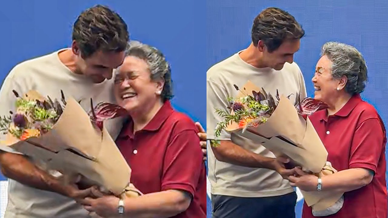 Federer’s Emotional Surprise for 83yo Woman Who Trained Him as a Kid | Shanghai 2025