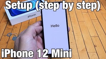 iPhone 12 Mini: Setup (step by step) + Insert SIM Card at end of video