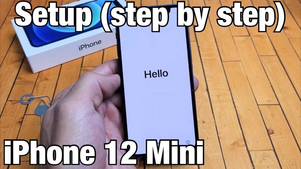 iPhone 12 Mini Setup (step by step) + Insert SIM Card at end of video