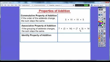 Properties  -  Lesson 1.3