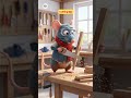 Hungry Sister &amp; Hardworking Mouse | NO FOOD #toonmastibyrehan #cartoon #animation #tiktok