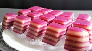 No oven │Just a few steps [steaming cake] │Steamed Layer Cake│CC subtitles│九層糕