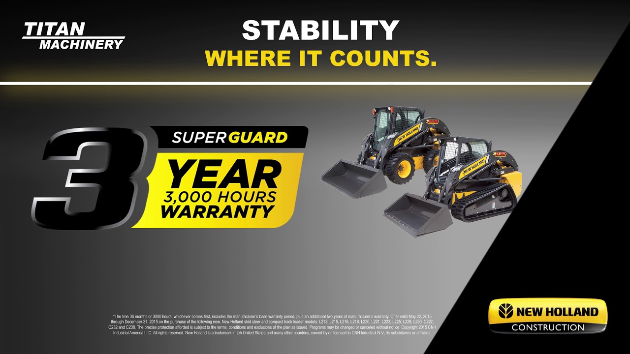 Great New Holland Skid Steer deals through December YouTube