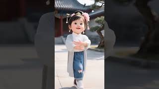 Chota pataka, bada dhamaka! 🌸✨ #CuteVibes #LittlePrincess