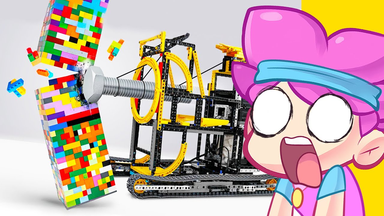Construí una Máquina para DESTRUIR una TORRE GIGANTE DE LEGO 😱