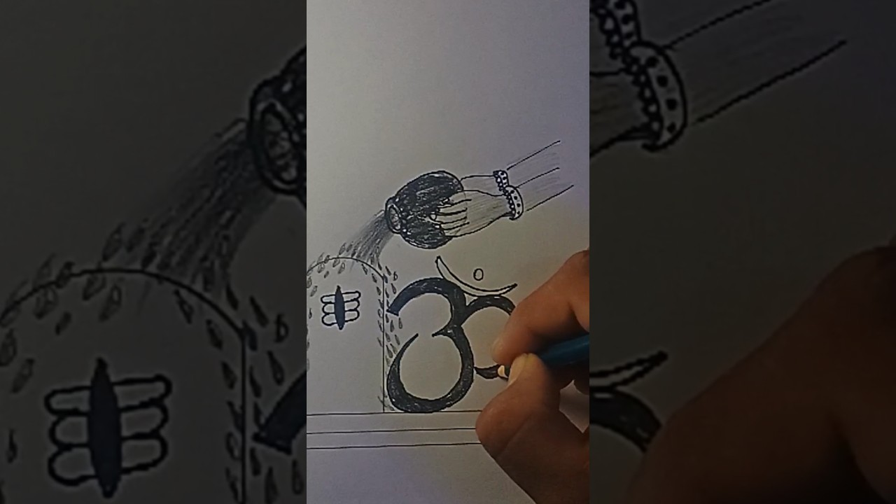 Mahadev shivling sketch video