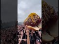 Chili dog crowd surfing at concert