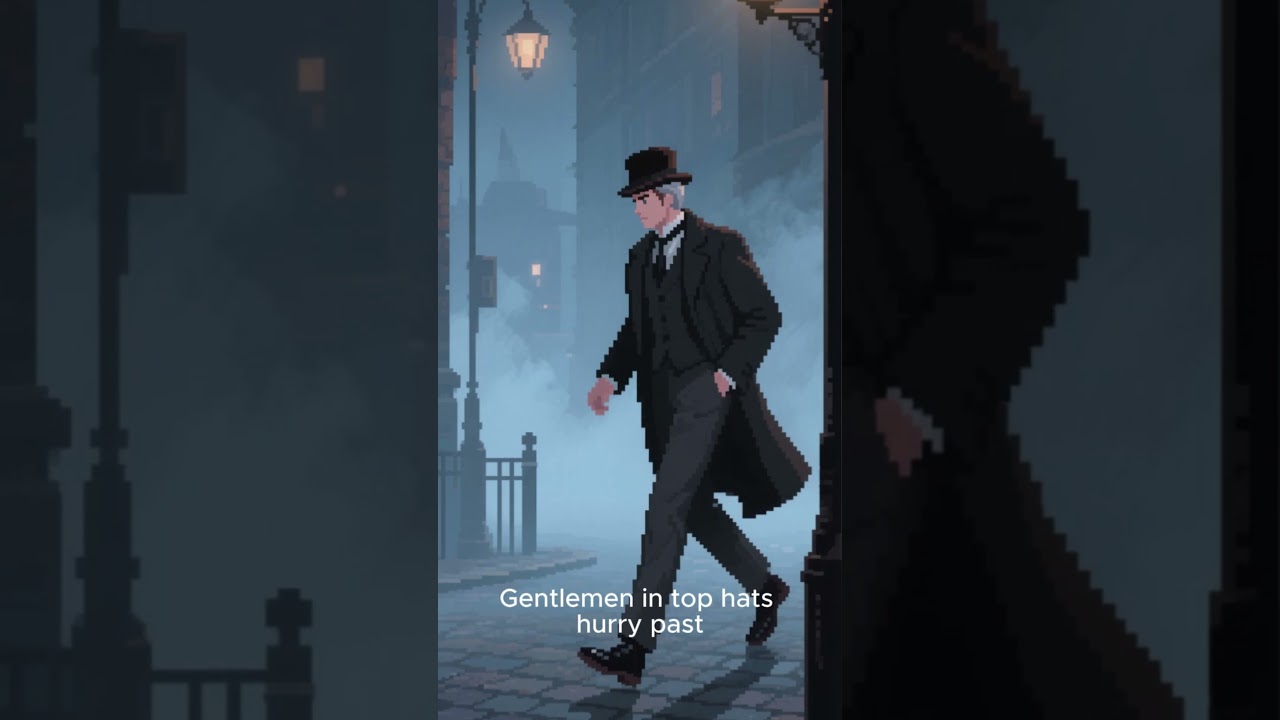 🌌🌫️ Night in 19th Century London | Gaslight & Foggy Streets 🚋🕰️