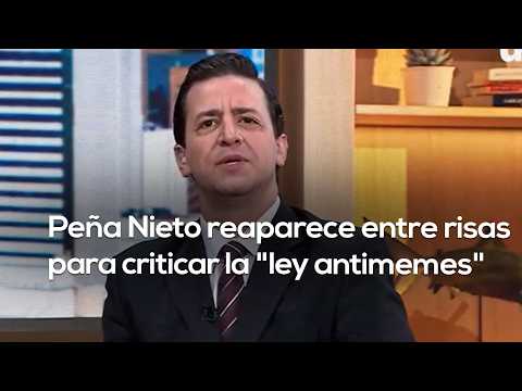 EPN IS BACK | Peña Nieto reappears to criticize the "anti-meme law" and endorse satire