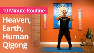 Three Treasures Qigong (Heaven, Earth, Human) Full Flow | 10 Minute Daily Routines #qigong by Brain Education TV 3,618 views 3 months ago 12 minutes, 12 seconds