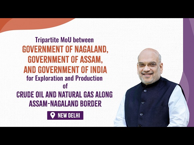HM Shri Amit Shah at signing of MoU between Govts of India, Nagaland & Assam, Delhi (11 June 2026)
