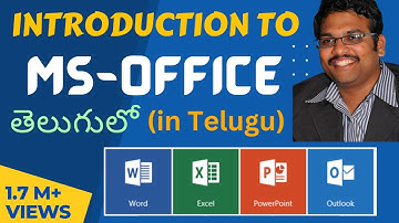 Learn MS Office Basics: Comprehensive Introduction in Telugu || Word, Excel, PowerPoint