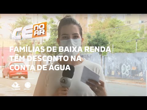 Famílias de baixa renda têm desconto na conta de água
