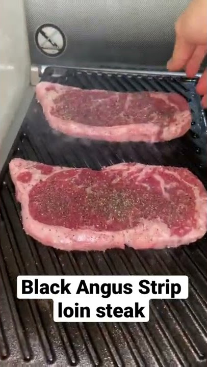 Australian Black Angus Strip Loin Steak #steak #blackangus