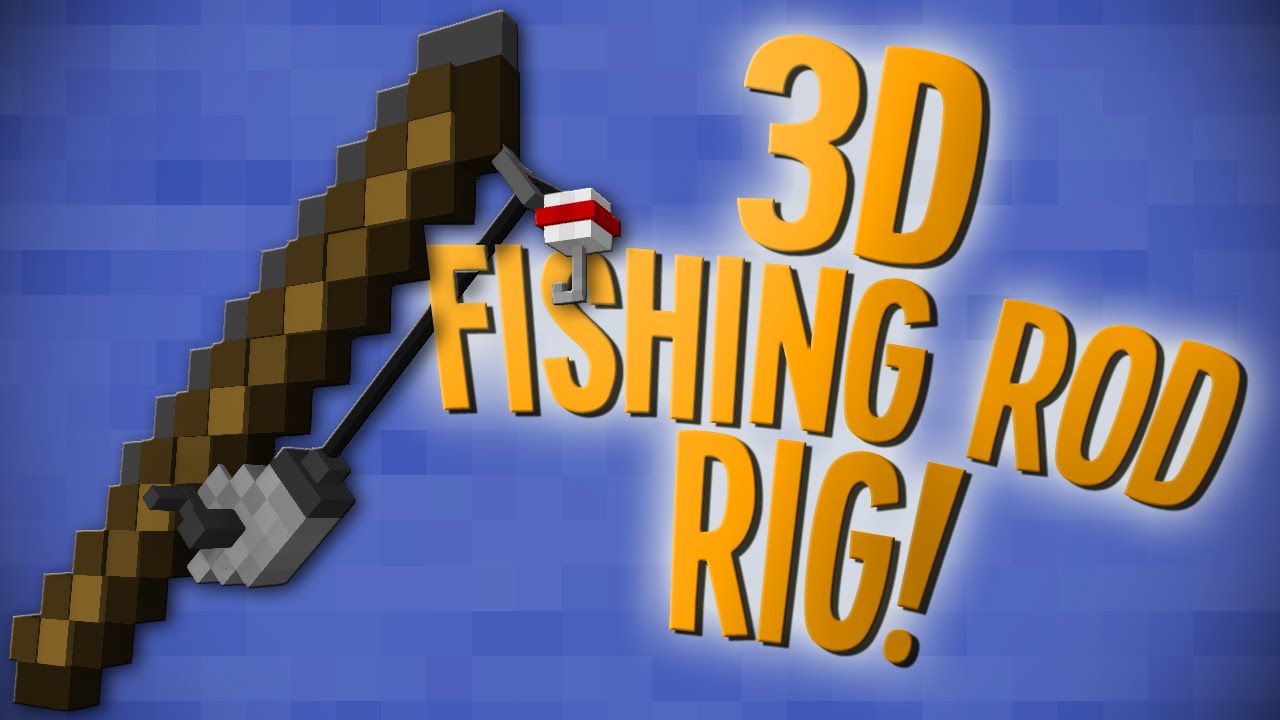 3D Fishing Rod Rig w/ Download! Mine-imator Tutorial 