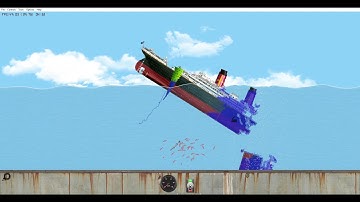 The perfect Titanic sink! - Floating sandbox - Nico