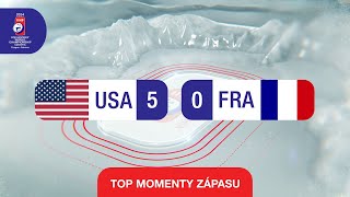 USA vs. FRANCÚZSKO | 5:0 | IIHF Majstrovstvá sveta 2024 - Highlighty zápasu