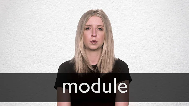 How to pronounce MODULE in British English