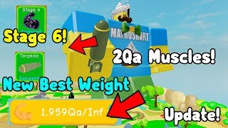 Unlocked Stage 6! Got New Best Weight! 2 Qa Muscle!  Lifting Simulator