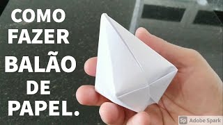 Como fazer um BALÃO de PAPEL para festa Junina...