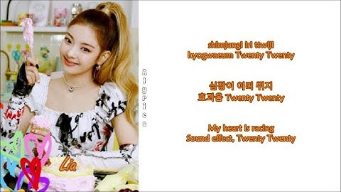 ITZY - #Twenty (Rom-Han-Eng Lyrics) Color & Picture Coded