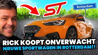 Rick koopt onverwacht nieuwe sportwagen in Rotterdam!!