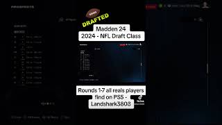 2024 NFL Draft Class - Madden 24