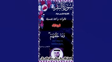 القارئ||فارس عباد #ستوري_قرآن #تلاوة_خاشعة #تلاوات
